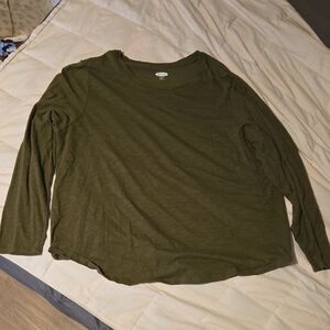 XXL Olive Green Old Navy Long Sleeve Top